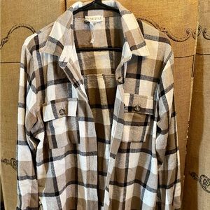Brown flannel